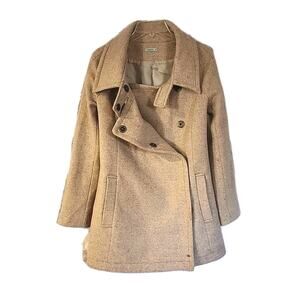 KOOKAI Womens Size EUR 34 or 6 / US 2 Beige Wool Blend Coat Lined